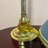 Berman Metal Table Lamp with Blue Beaded Shades - 4