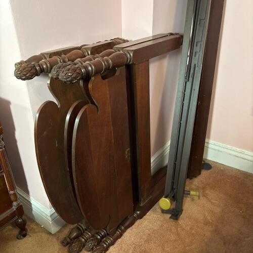 Vintage Mahogany Twin Bed Frame