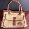 Jordache Canvas and Faux Leather Handbag
