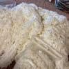Two White Yarn Afghan Shawls & 1 Scarf