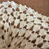 Two White Yarn Afghan Shawls & 1 Scarf - 3