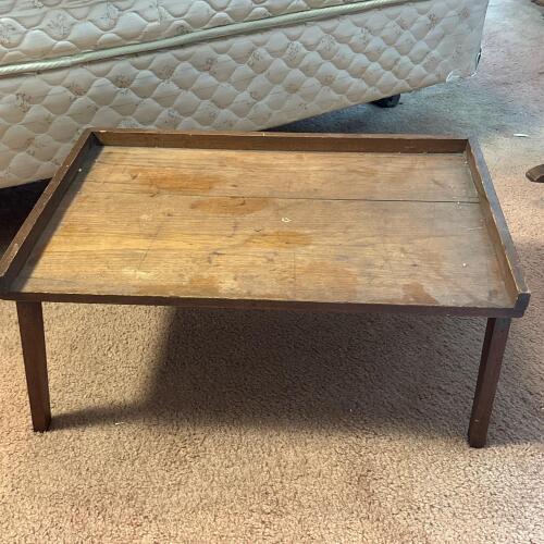 Vintage Wooden Folding Bed Tray Table