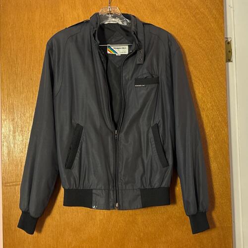Vintage &ldquo;Members Only&rdquo; Black Bomber Jacket by Europe Craft