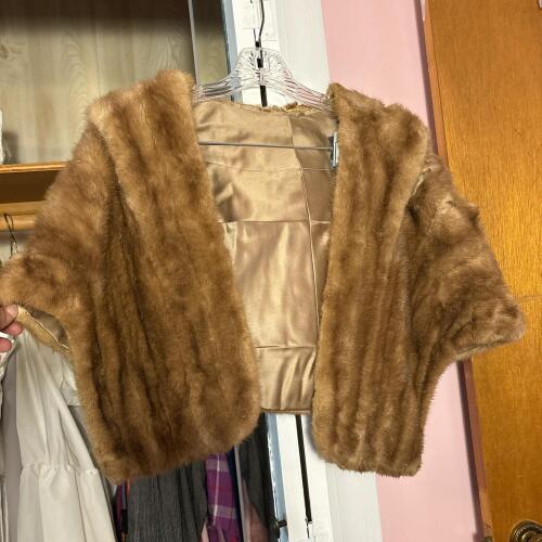 Vintage Brown Fur Stole