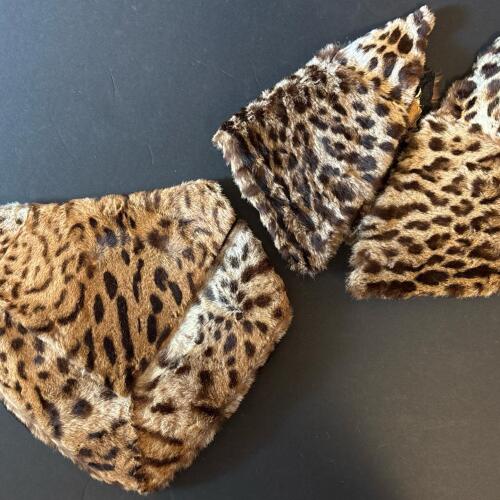 Vintage Spotted Fur Collar and Matching Fur Muff
