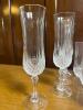 Lot of 34 Cut Crystal Stemware with Diamond Pattern - 2