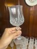 Lot of 34 Cut Crystal Stemware with Diamond Pattern - 5