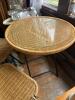 Wicker and Metal Folding Chairs with Table - 2