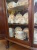 Beautiful Antique Curved Glass China Cabinet - 4