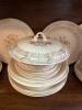 Large Lot of Over 60 Pieces of Royal China Waldorf-O 22K Gold Floral Dinnerware - 12