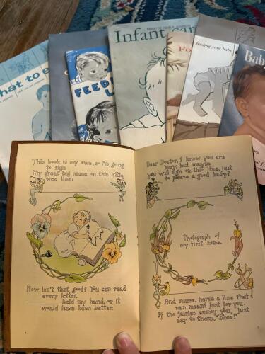 Adorable! Blank Vintage Baby Memory Book and Vintage Booklets
