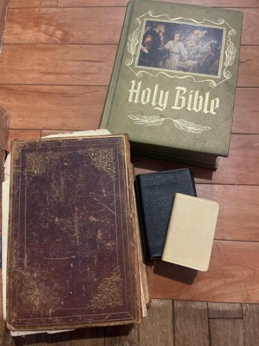 Four Bibles Including New Testament Miniatures