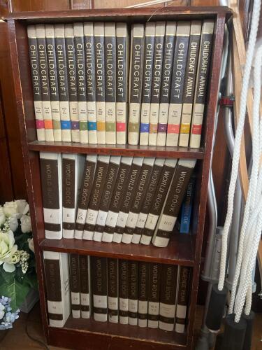 Childcraft "The How and Why" and Encylocpedia Sets with Bookcase