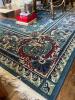 Large Blue Floral Rug 7' x 14'