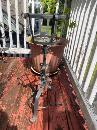 Wrought Iron Plant Stand