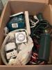 Box of Power Strips, Timers, and Extension Cords