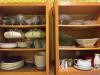 Dinner and Drinkware Cabinet Lot