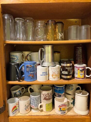 Glass and Ceramic Collectors Mug Lot