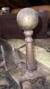 Pair of Brass Ball Top Andirons - 5