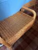 Pair of Wicker Lounge Chairs with Ottoman - 8