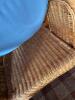 Pair of Wicker Lounge Chairs with Ottoman - 10