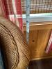 Pair of Wicker Lounge Chairs with Ottoman - 12