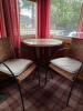 Wicker-Style Patio Arm Chairs and Table