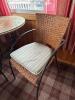 Wicker-Style Patio Arm Chairs and Table - 2