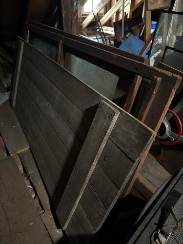 Reclaimed Wood Barn Door and Window Parts