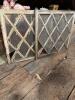 Diamond Lattice Wood Glass Window Panels