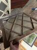 Diamond Lattice Wood Glass Window Panels - 4