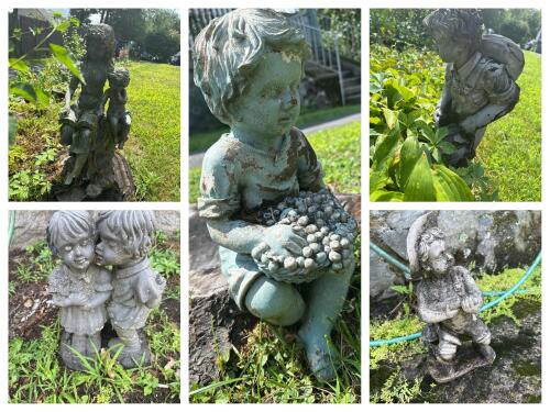 Lawn Statue Lot, As Is Condition