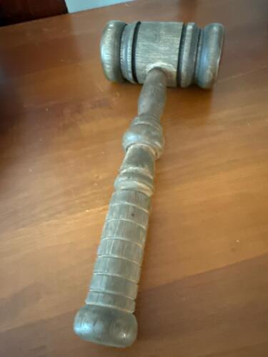 Vintage Turned Wood Gavel