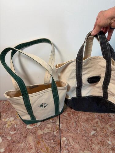 Canvas Tote Bags, L.L.Bean & Jordan Marsh