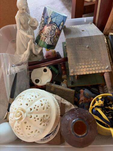 Assorted Decorative and Collectible Items Bin