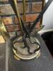 Brass Fireplace Tool Set with Stand - 2