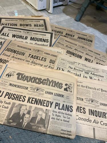 Lot of Historical Newspapers from the 1960's