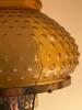 Amber Glass Pole Tension Lamp with Three Lights - 2