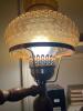 Amber Glass Pole Tension Lamp with Three Lights - 3