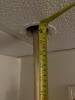 Amber Glass Pole Tension Lamp with Three Lights - 10