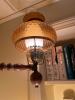 Amber Glass Pole Tension Lamp with Three Lights - 11