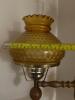 Amber Glass Pole Tension Lamp with Three Lights - 12