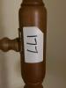 Amber Glass Pole Tension Lamp with Three Lights - 13