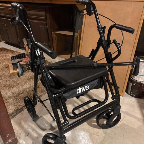 Drive Rollator Walker and HurryCane Cane