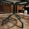 Pair of Round Glass Top Patio Tables - 4