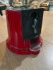 Red Metal Glass Gumball Machine - 3