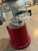 Red Metal Glass Gumball Machine - 4