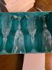 12 Salzburg Cristal Flandre Crystal Glasses and Crystal Napkin Rings - 6