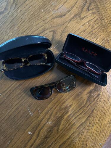 Three Designer Women's Eyeglasses and Sunglasses: Prada, Vogue, Eyebobs