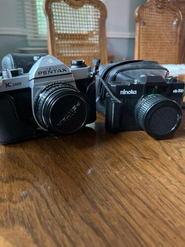 Pentax K1000 & Ninoka NK-700 Film Cameras